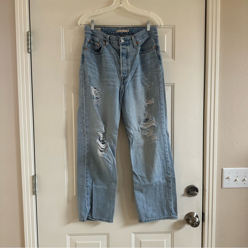 Levi's Premium Women's Ribcage Straight Ankle Button Fly Size 29 L29